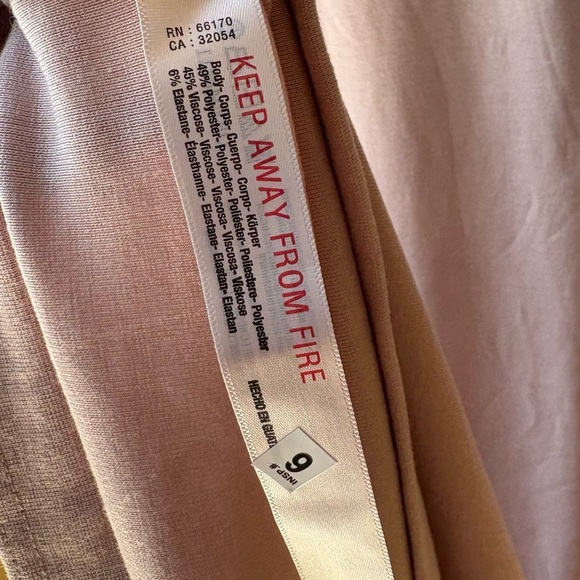 NWOT Free People Beach Good Feels Mock Neck Midi in Pink Size XL - Picture 6 of 6